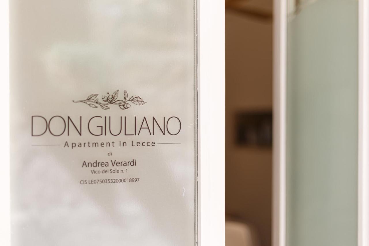 Apartment Don Giuliano Centro Lecce Bagian luar foto